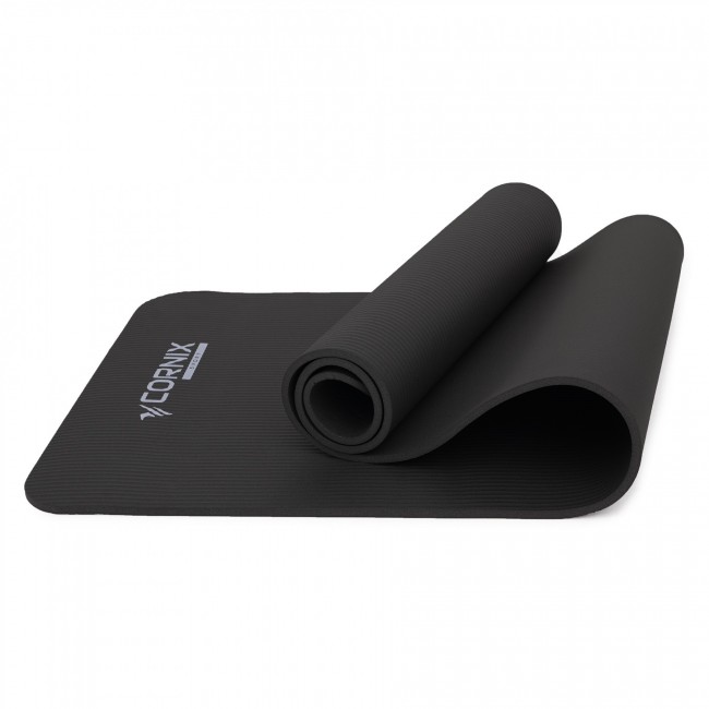 Коврик спортивный Cornix NBR 183 x 61 x 1 cм для йоги и фитнеса XR-0013 Black