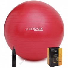 М'яч для фітнесу (фітбол) Cornix 75 см Anti-Burst XR-0028 Red