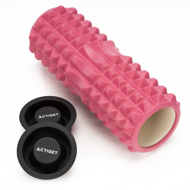 Массажный ролик Actiget EVA 33 x 13 см (валик, роллер) ACT0100 Pink