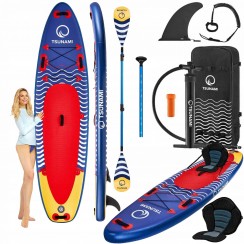 Надувная SUP доска (САП борд) TSUNAMI 350 см с веслом Wave T04 (P-5907739314239)