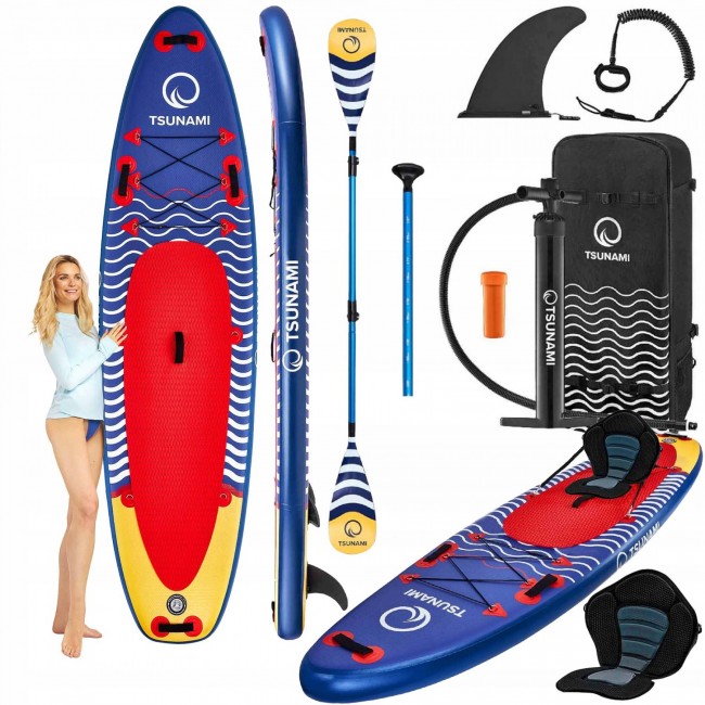 Надувная SUP доска TSUNAMI 350 см с веслом Wave T04 (P-5907739314239) Надувная SUP доска TSUNAMI 350 см с веслом Wave T04 (P-5907739314239)