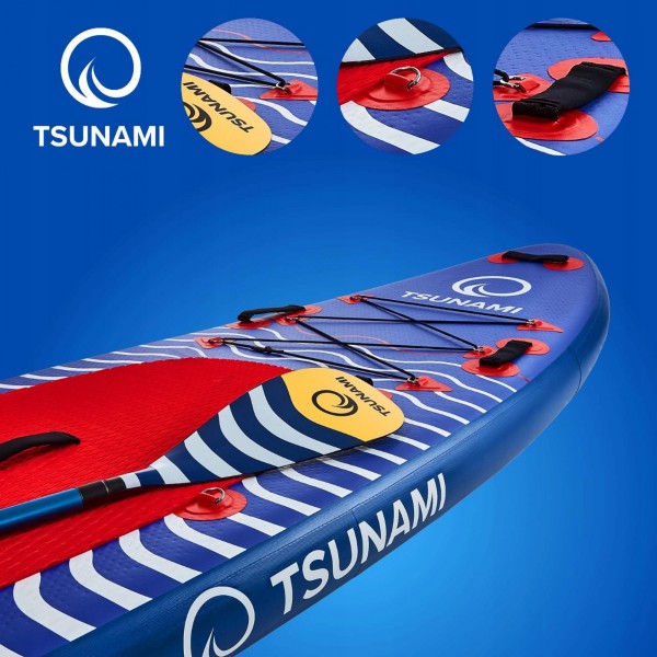 Надувная SUP доска TSUNAMI 350 см с веслом Wave T04