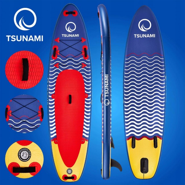 Надувная SUP доска TSUNAMI 350 см с веслом Wave T04 (P-5907739314239)