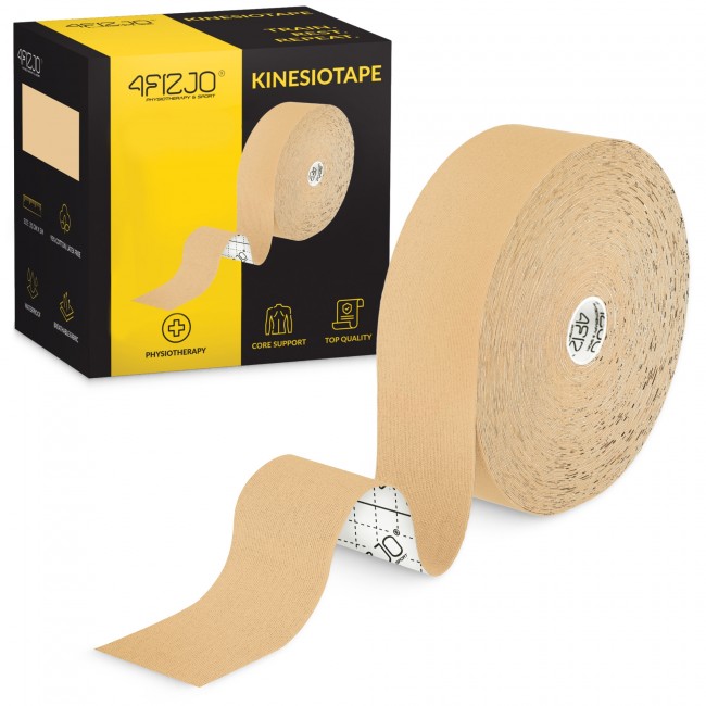 Лента кинезиологическая (кинезио тейп) 4FIZJO 5 см x 31 м Beige (P-5905973405539)