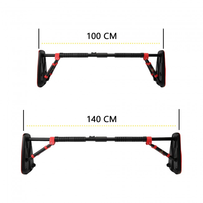Турник раздвижной Cornix Elite+ 100-140 см XR-0295 Black/Red