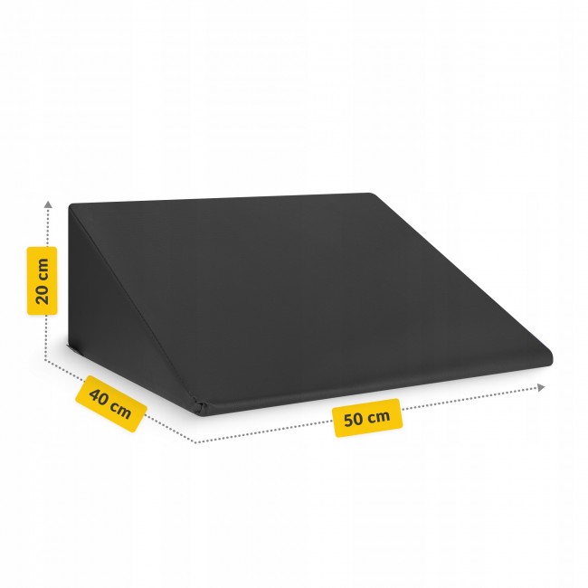 Клин для масажного столу, реабілітації та масажу 4FIZJO 40 x 50 x 20 см Black (P-5905973403047)
