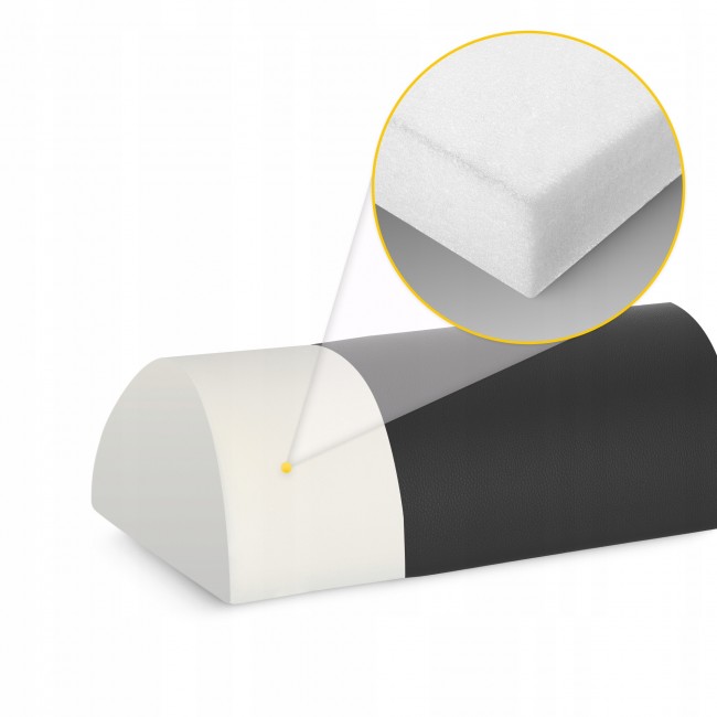 Полувалик для реабилитации и массажа 4FIZJO 60 x 30 x 15 Black (P-5905973402910)