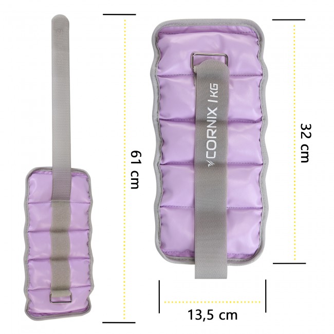 Утяжелители-манжеты для ног и рук Cornix 2 x 1 кг XR-0398