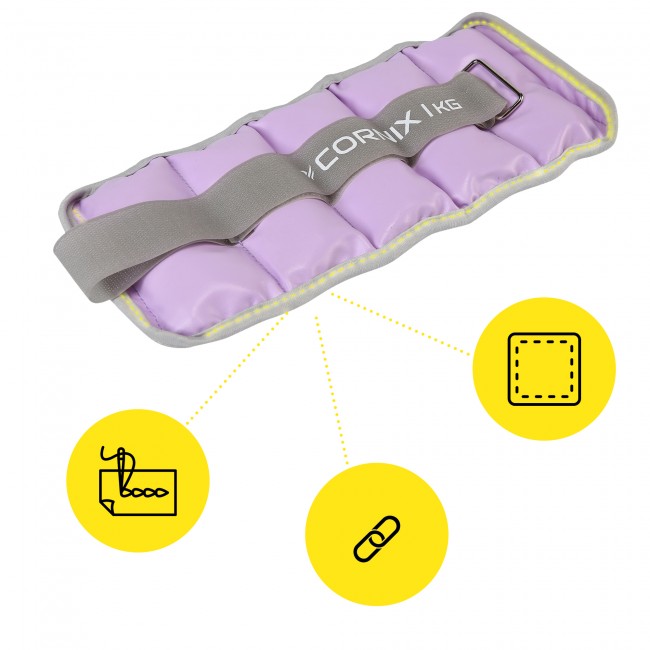Утяжелители-манжеты для ног и рук Cornix 2 x 1 кг XR-0398