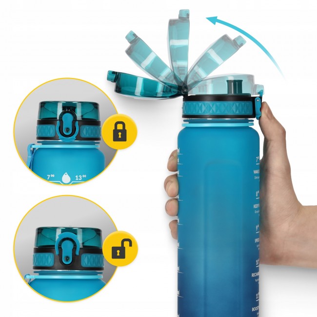Пляшка для води спортивна 4FIZJO 1000 мл Sky Blue/Blue (P-5905973400763)