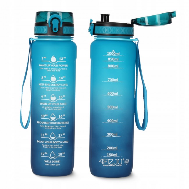 Пляшка для води спортивна 4FIZJO 1000 мл Sky Blue/Blue (P-5905973400763)