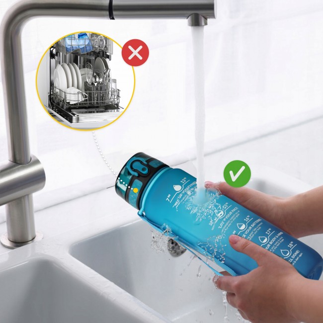 Пляшка для води спортивна 4FIZJO 1000 мл Sky Blue/Blue (P-5905973400763)