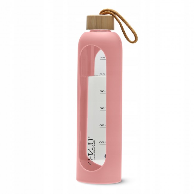 Бутылка для воды спортивная 4FIZJO 1000 мл стеклянная Pink (P-5905973403887)