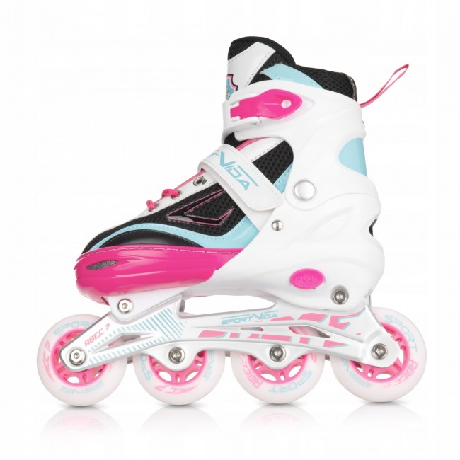 Роликові ковзани SportVida 4 в 1 SV-LG0033 Size 39-42 White/Pink/Blue