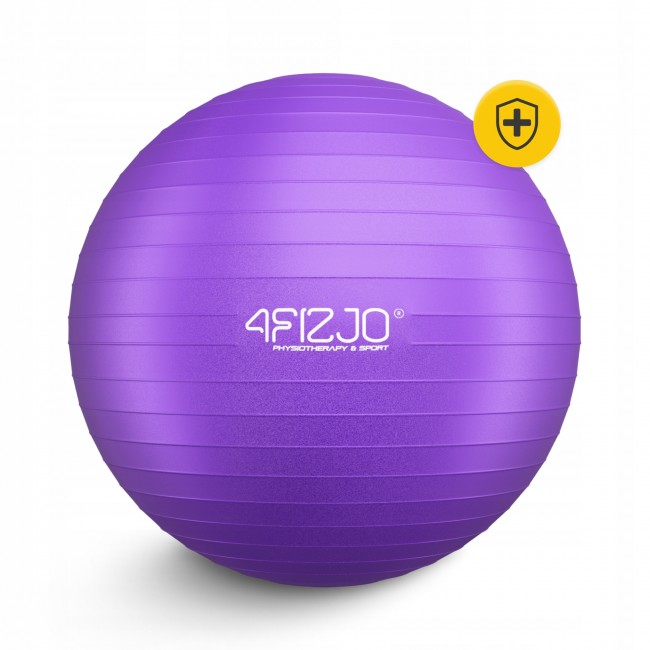 Мяч для фитнеса (фитбол) 4FIZJO 75 см Anti-Burst Violet (P-5905973404815)