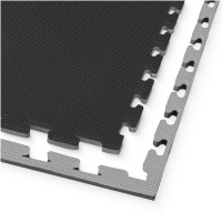 Мат-пазл (ластівчин хвіст) 4FIZJO Mat Puzzle EVA 100 x 100 x 2 см 1шт Black/Grey (P-5907739316226)