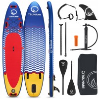 Надувна SUP дошка (САП борд) TSUNAMI 350 см з веслом Wave T04 (P-5907739314239)