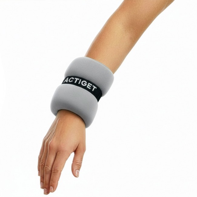 Утяжелители-манжеты для ног и рук Actiget 2 x 1 кг ACT0128 Grey/Black