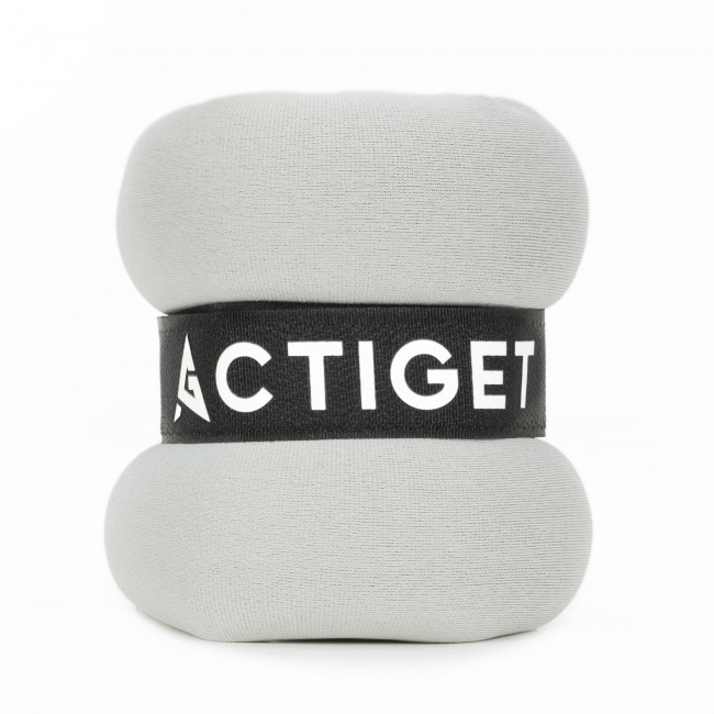 Утяжелители-манжеты для ног и рук Actiget 2 x 1 кг ACT0128 Grey/Black