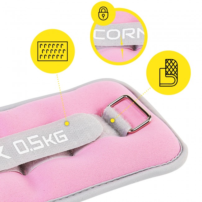 Утяжелители-манжеты для ног и рук Cornix 2 x 0.5 кг XR-0358