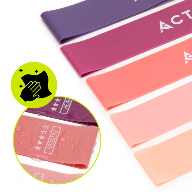 Резинки для фитнеса Actiget Mini Power Band набор 5 шт 1-20 кг ACT0105