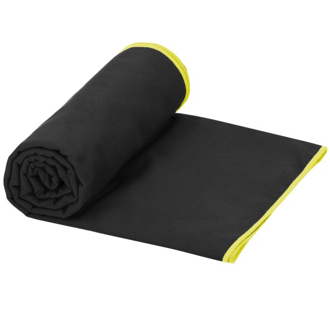 Спортивний рушник Actiget 180 x 100 см з мікрофібри ACT0189 Black
