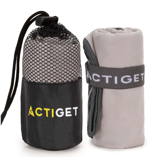 Спортивний рушник Actiget 80 x 40 см з мікрофібри ACT0183 Grey