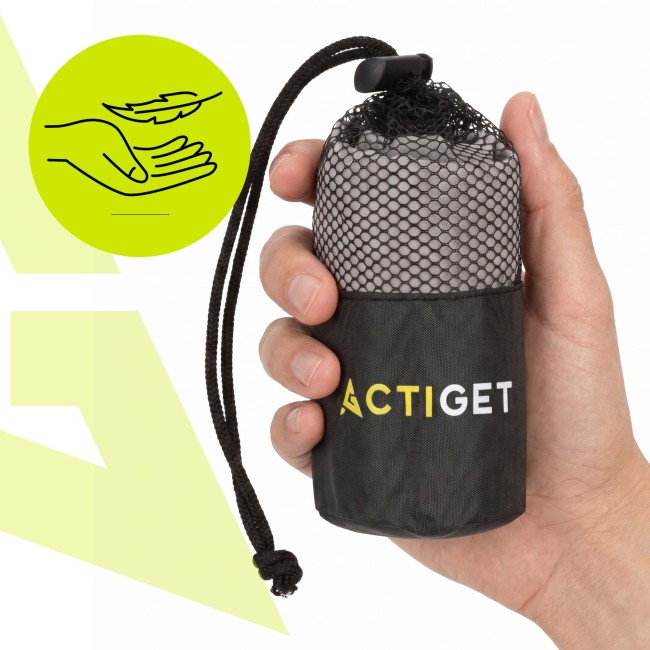 Спортивний рушник Actiget 80 x 40 см з мікрофібри ACT0183 Grey