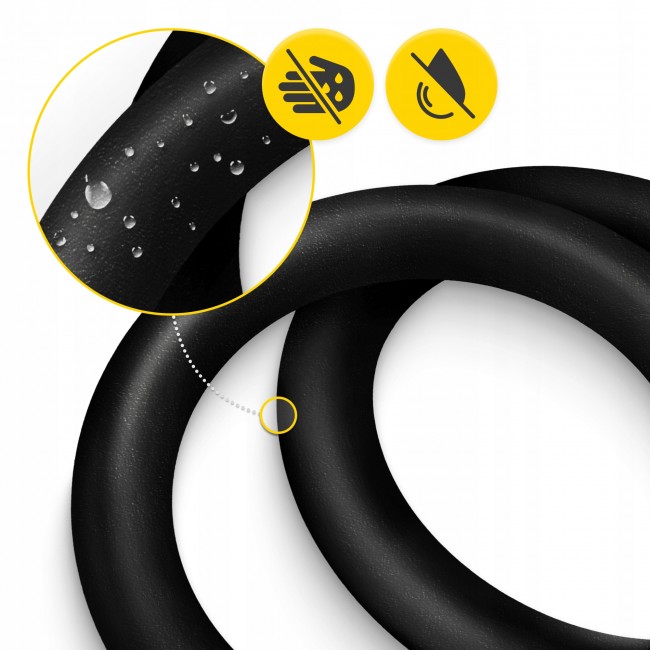 Гімнастичні кільця 4FIZJO з ABS пластику, регульовані Black/Yellow (P-5905973406109)