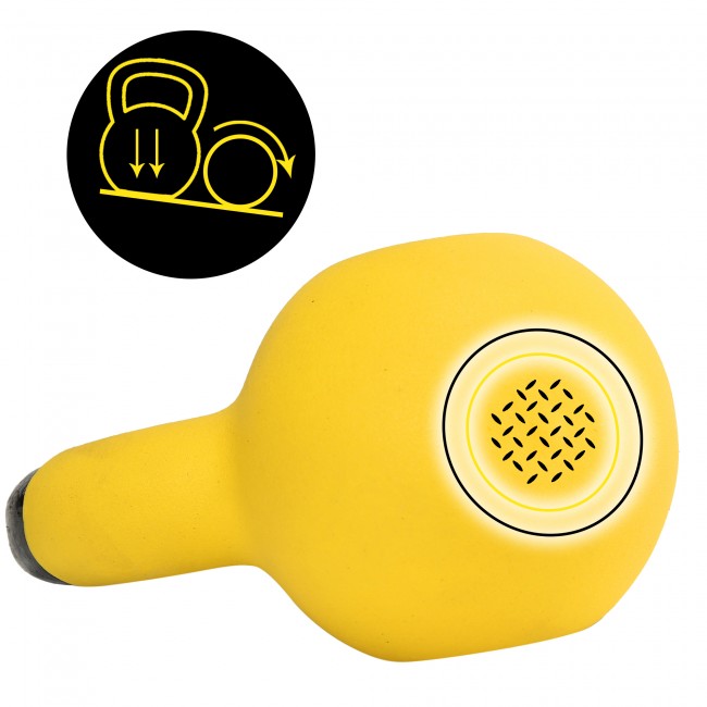 Гиря металева Cornix 4 кг із вініловим покриттям XR-0435 Yellow/Black