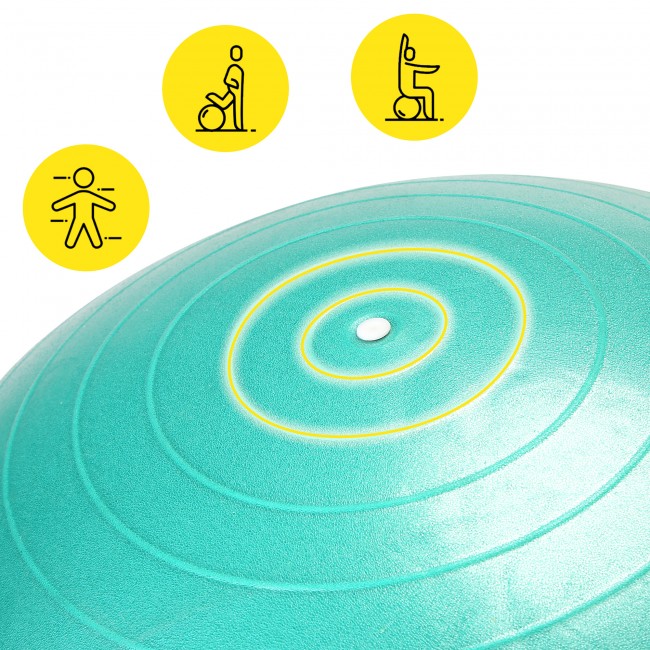 Мяч для фитнеса (фитбол) Cornix 65 см полумассажный Anti-Burst XR-0480 Mint