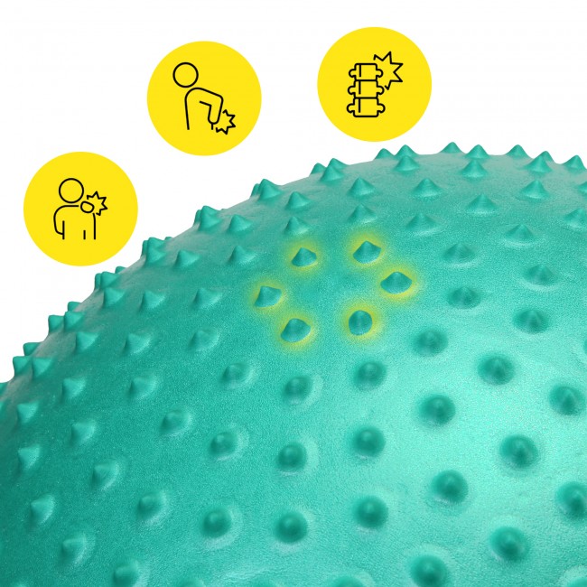 Мяч для фитнеса (фитбол) Cornix 65 см полумассажный Anti-Burst XR-0480 Mint