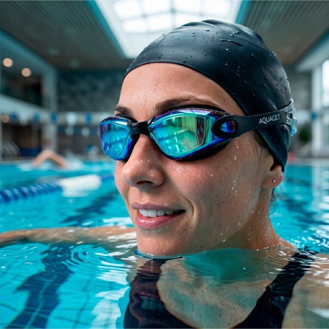 Очки для плавания Aquaget AQ0012 Black