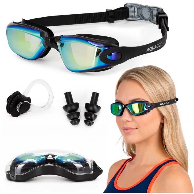 Очки для плавания Aquaget AQ0012 Black