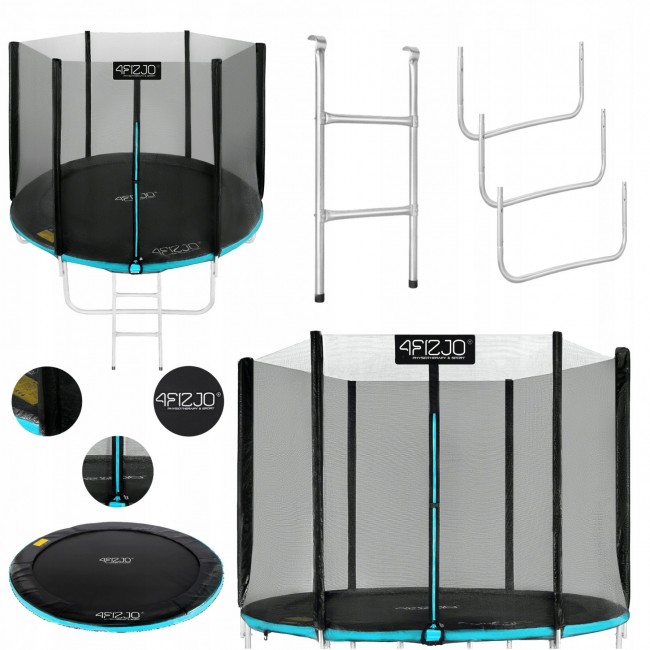 Батут із зовнішньою сіткою 4FIZJO Classic 10FT 312 см 4FJ0307 Black/Blue
