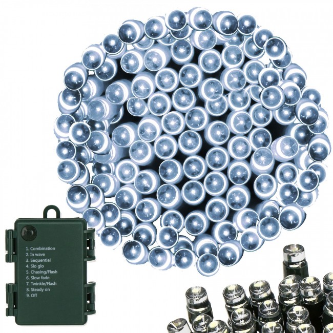 Гирлянда на батарейках Springos 10 м 100 LED CL4031 Cold White