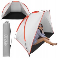 Палатка пляжная 4FIZJO 200 x 115 см Grey (P-5905973401449)