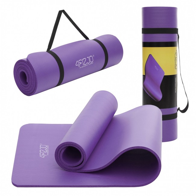 Килимок (мат) спортивний 4FIZJO NBR 180 x 60 x 1 см для йоги та фітнесу Violet (P-5907222931530) Килимок (мат) спортивний 4FIZJO NBR 180 x 60 x 1 см для йоги та фітнесу Violet (P-5907222931530)