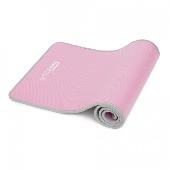 Коврик спортивный Cornix NBR 183 x 61 x 1 cм для йоги и фитнеса XR-0095 Pink/Grey