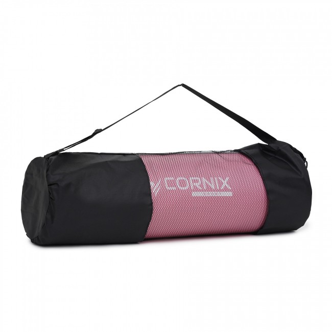 Коврик спортивный Cornix NBR 183 x 61 x 1 cм для йоги и фитнеса XR-0095 Pink/Grey