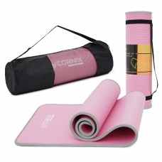 Коврик спортивный Cornix NBR 183 x 61 x 1 cм для йоги и фитнеса XR-0095 Pink/Grey