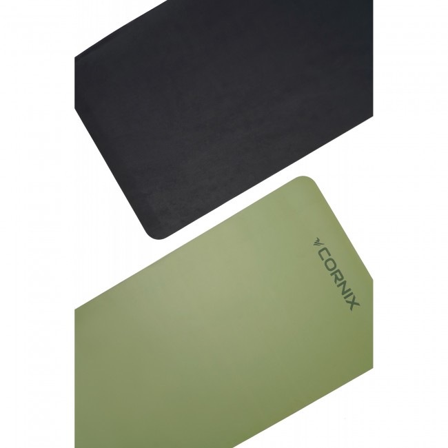 Килимок спортивний Cornix PU 183 x 68 x 0.4 см для йоги та фітнесу XR-0321 Green
