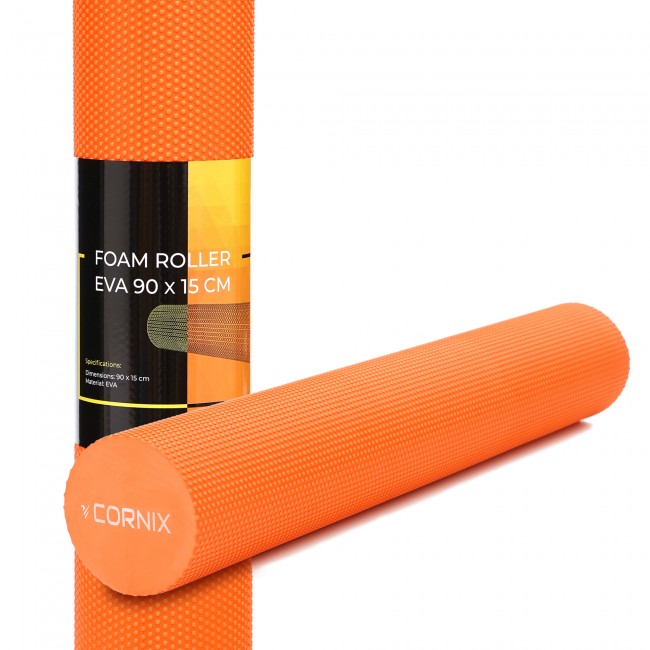 Масажний ролик Cornix EVA+ 90 x 15 см (валик, роллер) XR-0312 Orange Масажний ролик Cornix EVA+ 90 x 15 см (валик, роллер) XR-0312 Orange