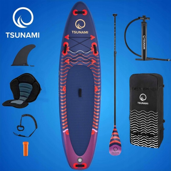 Надувная SUP доска TSUNAMI 350 см с веслом Wave T05 (P-5907739314246)