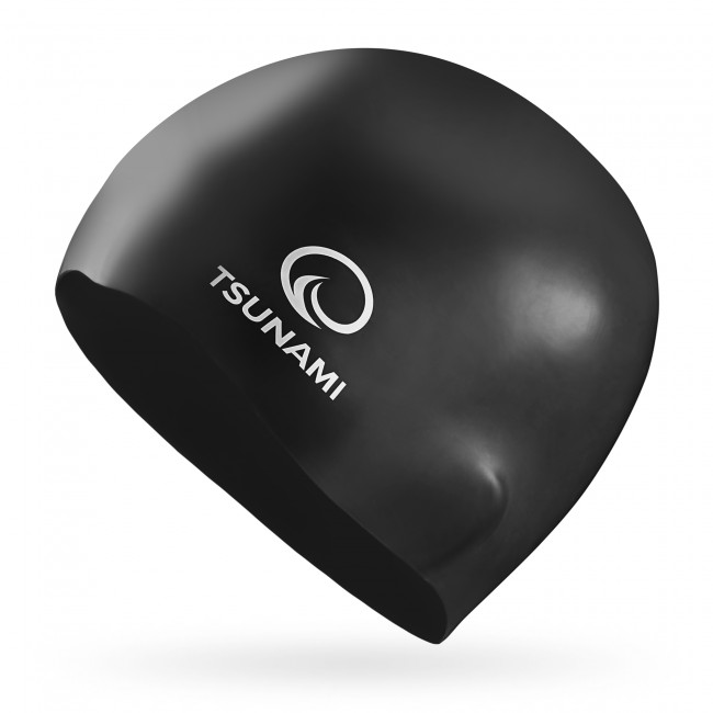 Шапочка для плавання TSUNAMI Pro Black (P-5905973401876)