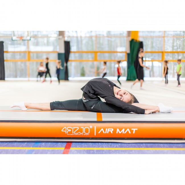 Мат гімнастичний надувний 4FIZJO Air Track Mat 600 x 100 x 15 см White/Red (P-5907739311801)