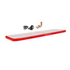 Мат гімнастичний надувний 4FIZJO Air Track Mat 600 x 100 x 15 см White/Red (P-5907739311801)