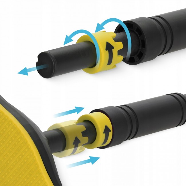 Турник раздвижной 4FIZJO ULTRA 66-100 см Black/Yellow (P-5905973400343)