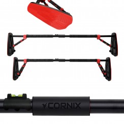 Турник раздвижной Cornix Elite+ 130-170 см XR-0296 Black/Red
