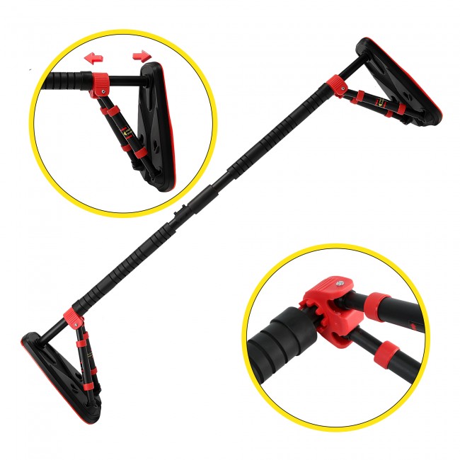 Турник раздвижной Cornix Elite+ 130-170 см XR-0296 Black/Red